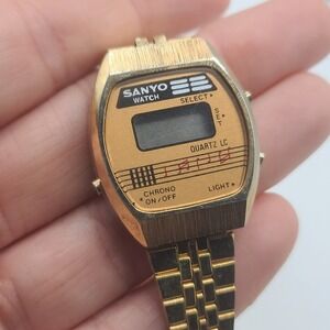 Vintage Sanyo Melody Alarm Watch UNTESTED AS IS‎
